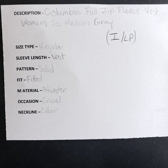 Columbia Full Zip Fleece Vest Women's Size Medium - Picture 7 of 7